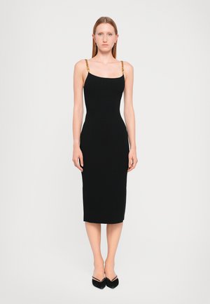 CHAIN STRAP MIDI  - Cocktailjurk - black