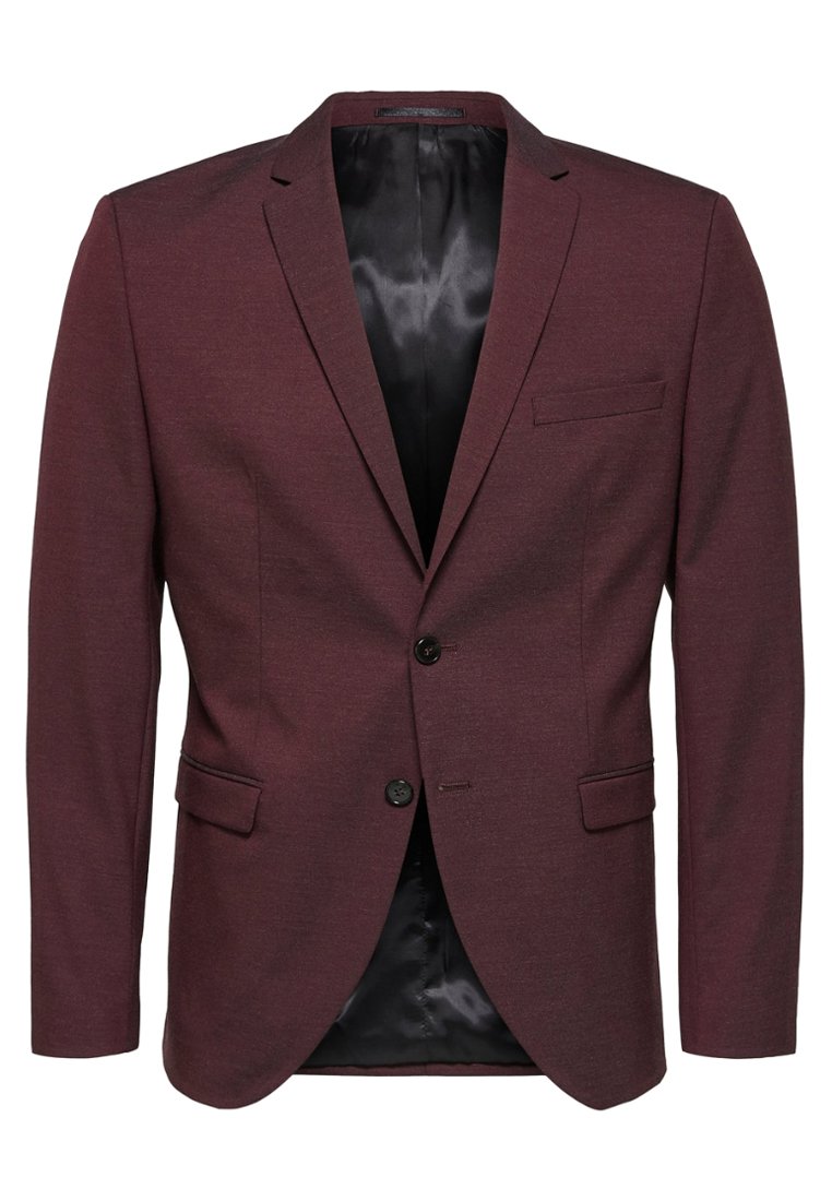 Selected Veste de costume bordeaux