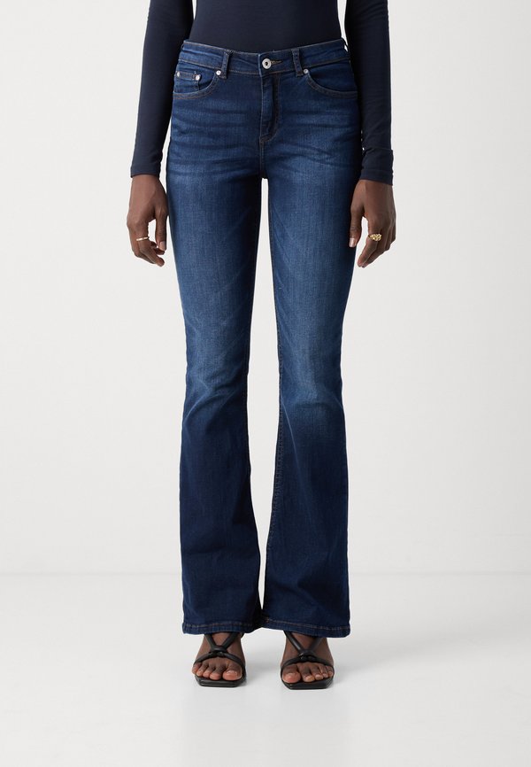 BYLOLA BYLUNI FLARE - Straight leg jeans - dark ink3