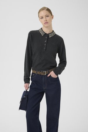 GZMANZI DECO POLO - Polo - deep graphite melange