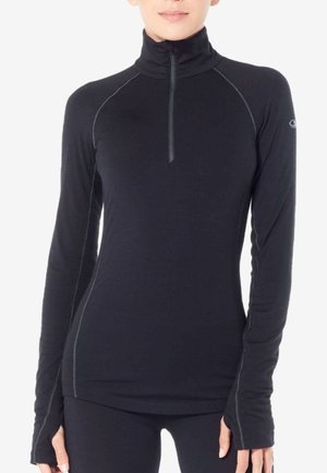 MERINO 200 ZONE LS HALF ZIP - Long sleeved top - black