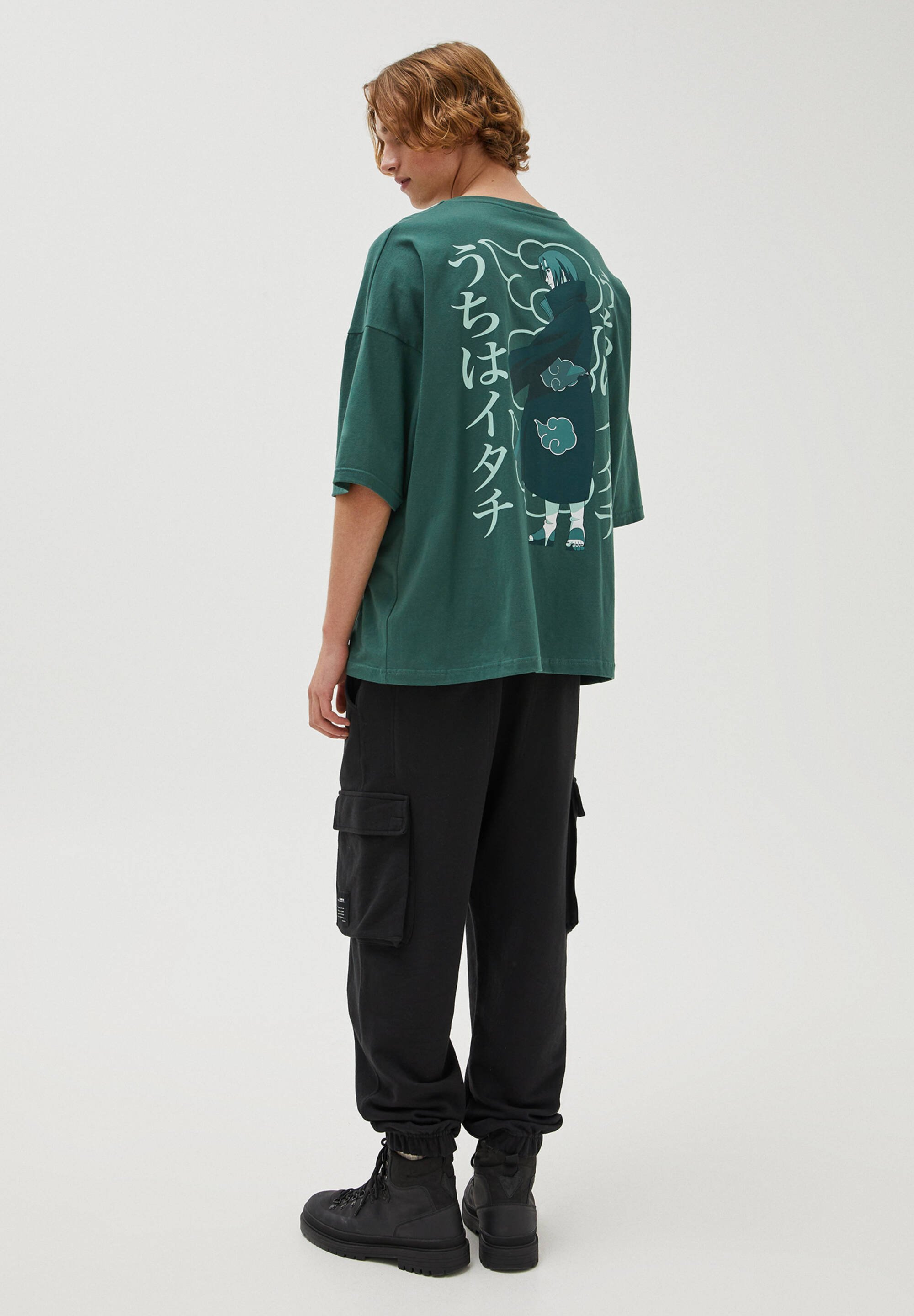 pull and bear itachi t shirt