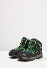 CMP KIDS RIGEL MID TREKKING SHOES WP UNISEX - Scarpa da hiking - blue/gecko