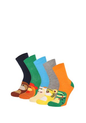 Yuhu, KINDER SOCKEN TIERE - 5ER PACK - Socks - orange