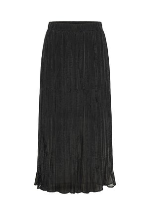 Kaffe PERY  - Veckad kjol - black deep