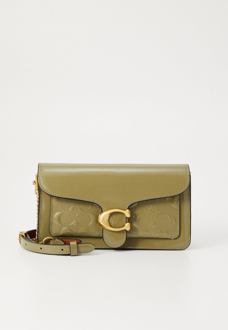 COACH EMEAI SIGNATURE TABBY CHAIN Across body bag moss/light green