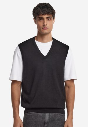 ULTRAFINE V NECK - Strickpullover - Black