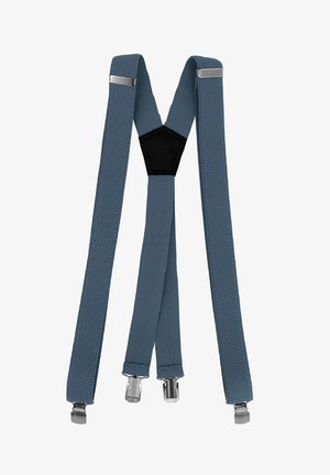 Fabio Farini HOSENTRÄGER 3CM BREITE X-FORM VERSTELLBARE LÄNGE MIT CLIPVERSCHLUSS - Gürtel business - hellblau