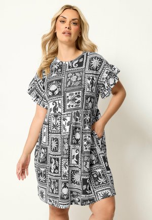 Yours Clothing, PLUS SIZE MINI DRESSES - Freizeitkleid - black
