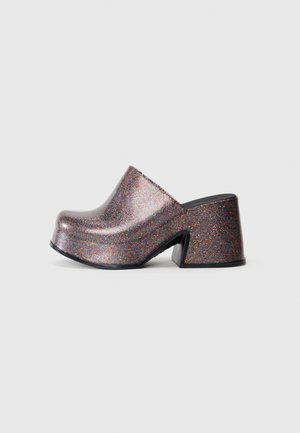 MIA - Ciabattine con tacco - black/purple