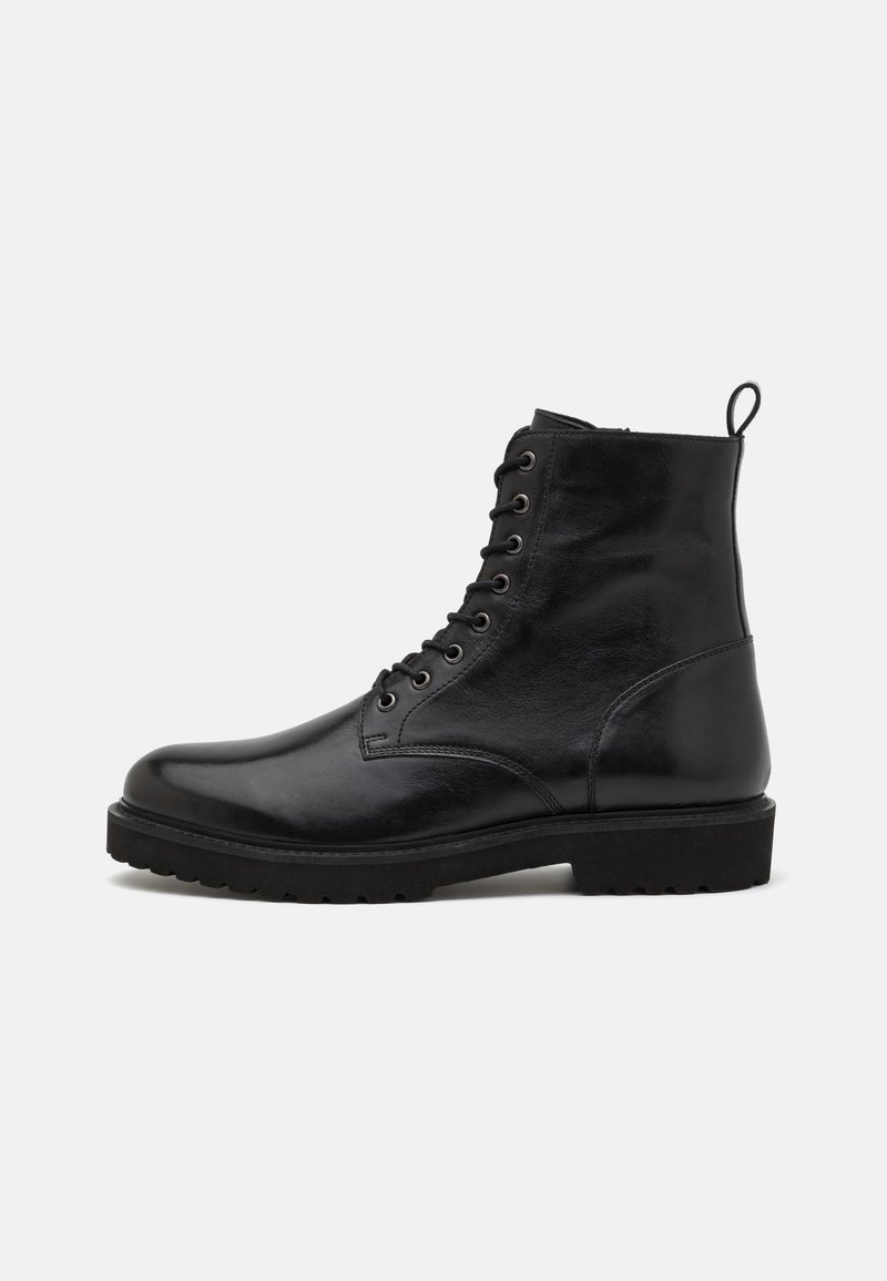 Zign LEATHER - Botines con cordones - black/negro - Zalando.es