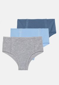 Unselected, mottled light grey/light blue/dark blue