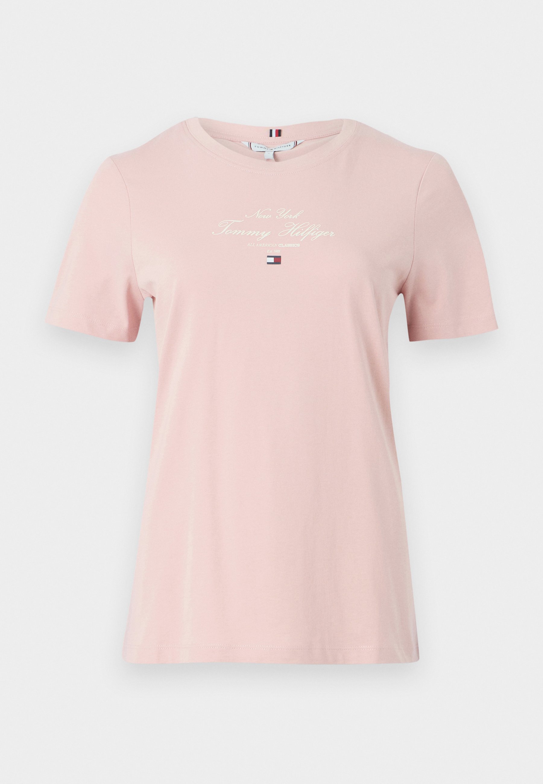 売れ筋商品|||トミー ヒルフィガー Tシャツ レディース トップス SCRIPT - Print T-shirt - foggy pink Tommy Hilfiger SCRIPT - T-Shirt print - foggy pink/rosa