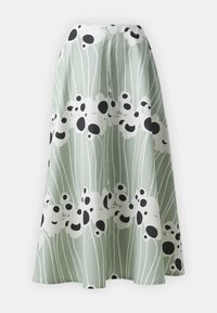 Marimekko STASIA LAMMET - A-line skjørt - greyish green/white/grey