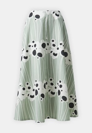 Marimekko STASIA LAMMET - A-lijn rok - greyish green/white/grey