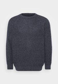 Jack & Jones JJJONES CREW NECK - Jumper - asphalt/black
