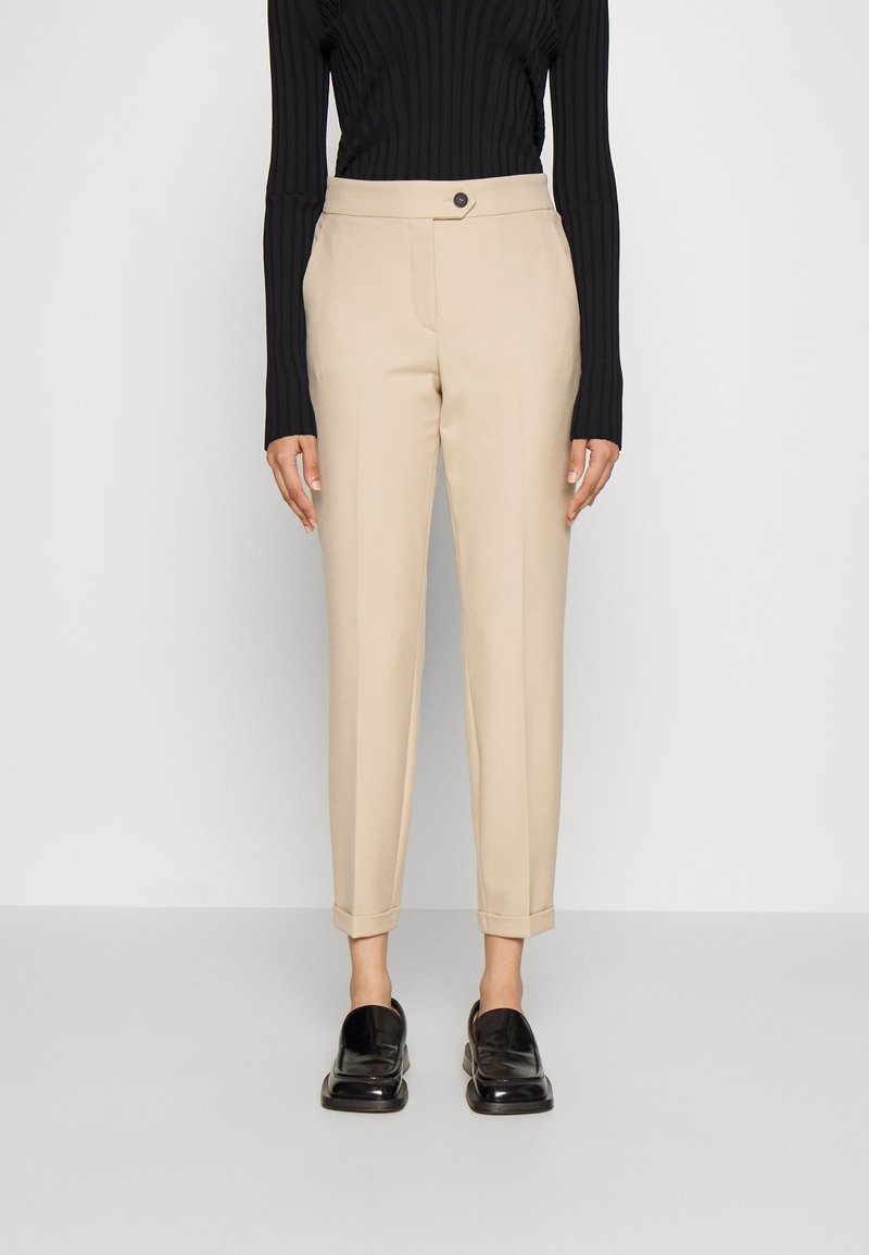 Riani T Macadamia  Beige Long Pull On Trouser 393270 2162 841