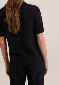 WE Fashion Stickad tröja - black