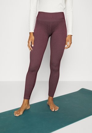 SEAMLESS FULL LENGTH - Legging - burgandy