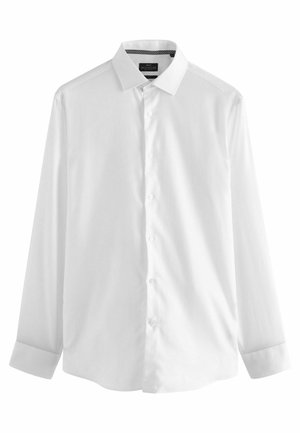 SIGNATURE TEXTURED WITH TRIM DETAIL SLIM FIT SINGLE CUFF - Hemd - white