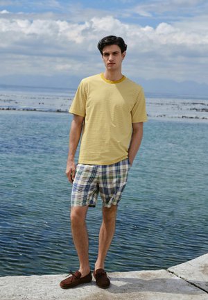 Next, REGULAR FIT - HORIZONTAL STRIPE RINGER T-SHIRT . - T-shirts print - yellow