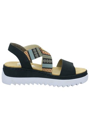 Sandali con zeppa - blau