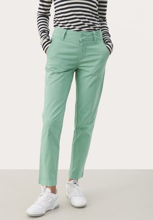 SOFFY - Pantalones chinos - crème de menthe