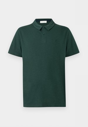 Pier One, SLUB FABRIC SHORT SLEEVES T-SHIRT - Πόλο - darkest spruce