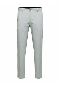 SLHSLIM LIAM  - Trousers - light grey melange