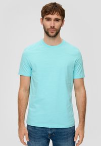 s.Oliver CREW NECK - Jednoduché tričko - helles türkis