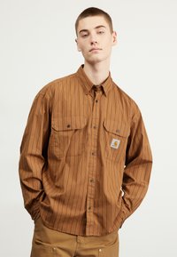 Carhartt WIP ORLEAN SHIRT - Srajca - orlean/hamilton brown/black
