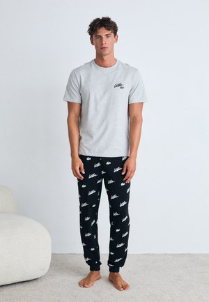 Pyjama set - silver/black/white