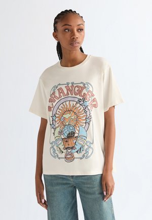 GIRLFRIEND TEE - Μπλουζάκι με στάμπα - worn white