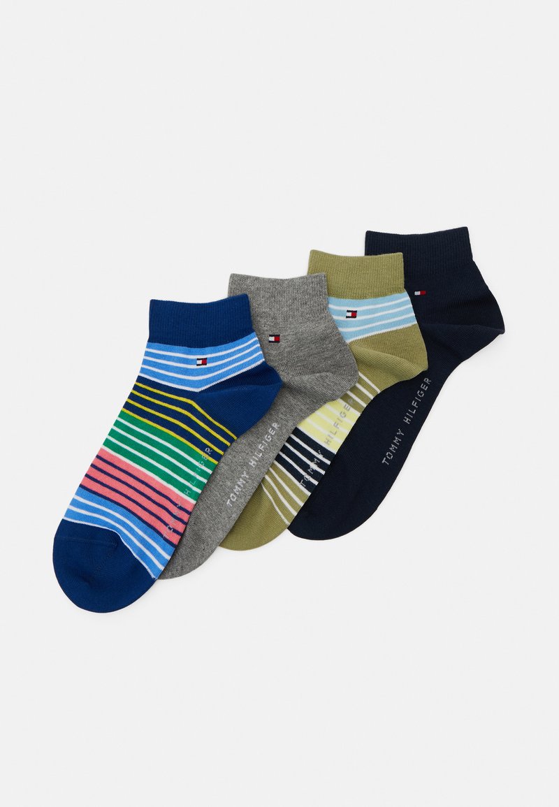Tommy Hilfiger MEN QUARTER 4 PACK Socks blue/olive/multicoloured