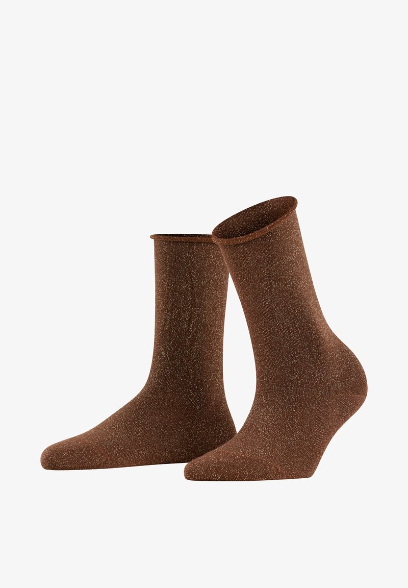 FALKE SHINY - Socken - brown