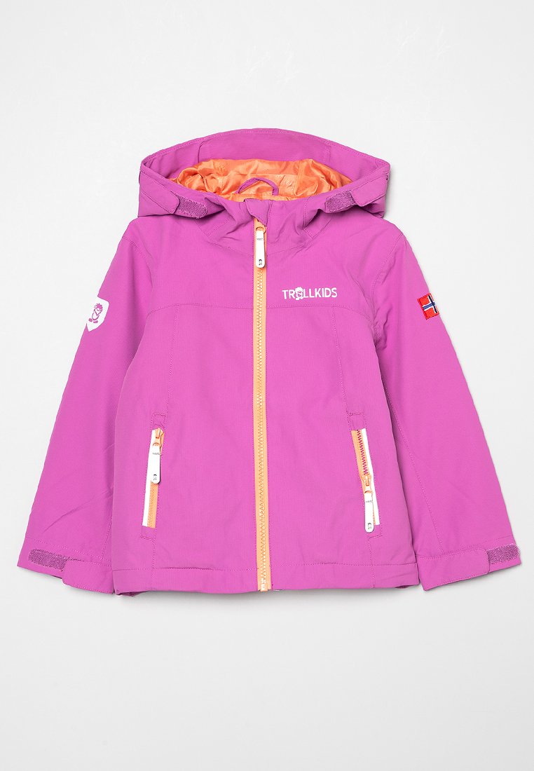 Trollkids Outdoorjas donkerroze Trollkids Outdoorjas donkerroze