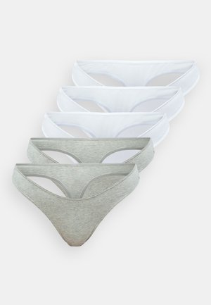 Lindex BRIEF THONG NELLIE 5 PACK - String - white