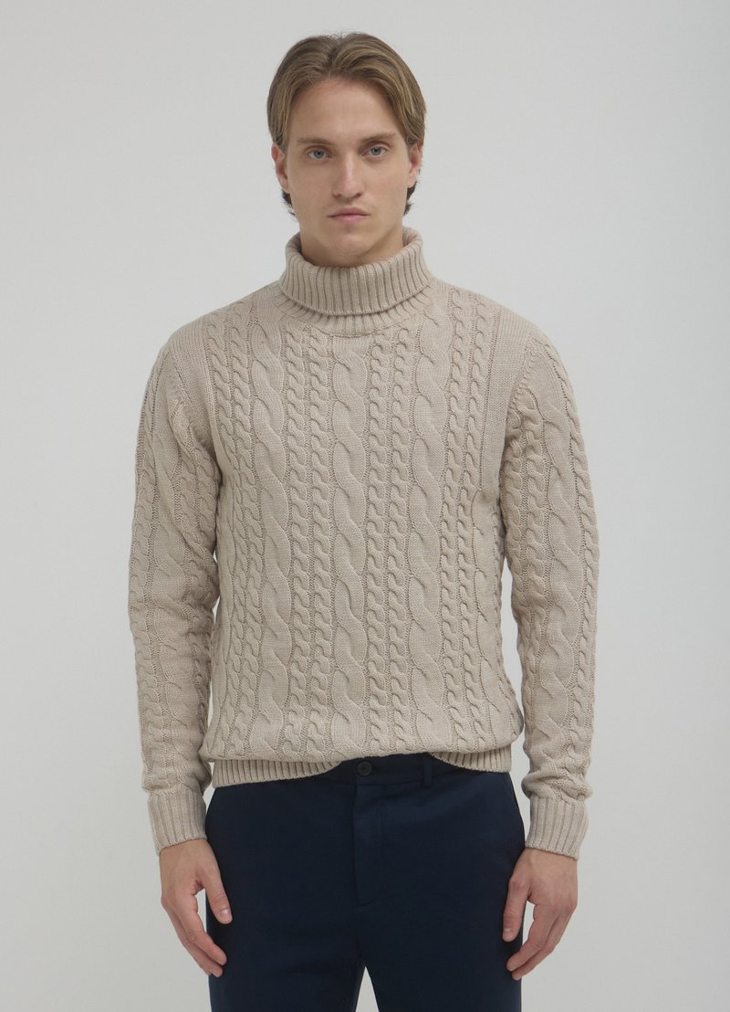 Calliope DOLCEVITA TRECCE - Strickpullover - beige