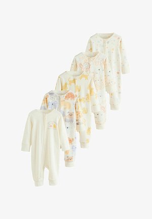 Next, REGULAR FIT - TWO WAY ZIP 5 PACK - Pidžaamad - cream safari