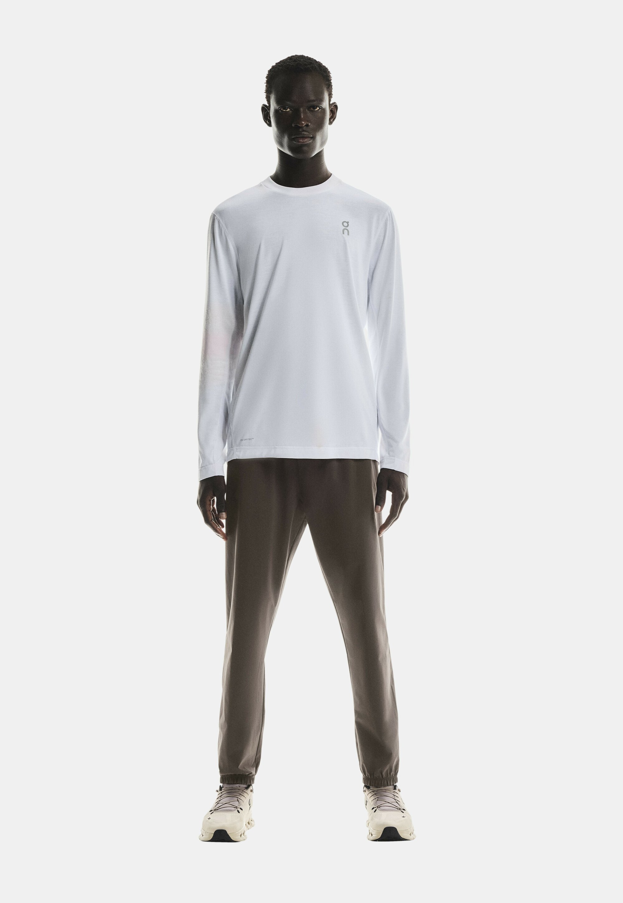 On FOCUS Pantalon de survêtement pebble/gris foncé