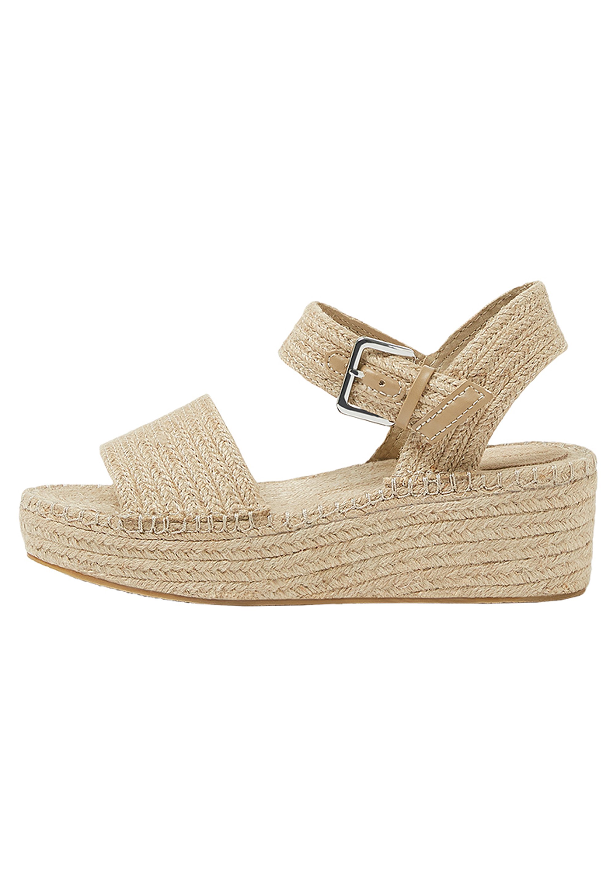 Sandaletter med kilklack sand Sandaletter med kilklack sand