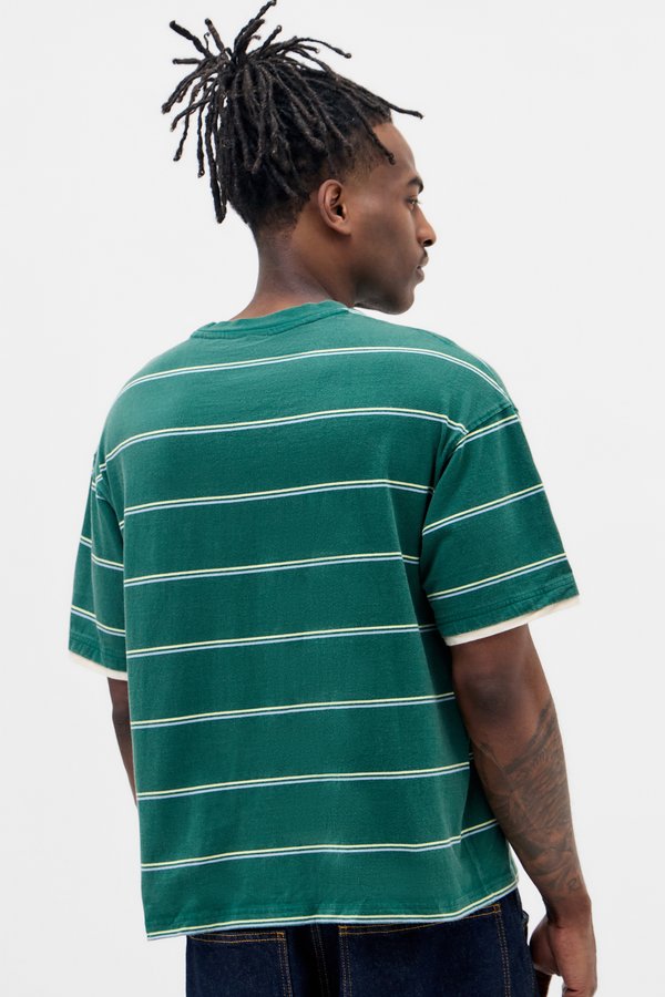 DOUBLE LAYER STRIPED TEE UNISEX - Print T-shirt2