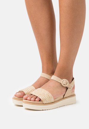 Tamaris Platform sandals - almond