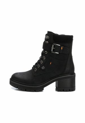 Botines con cordones - black
