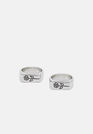 ENGRAVED ROSE 2 PACK - Ring - silver-coloured