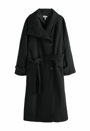 REGULAR FIT - PREMIUM FUNNEL - Cappotto classico - black