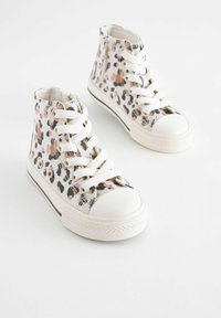 Next HIGH TOP TRAINERSFIT (F) - Kõrge servaga tossud - white tan brown animal print