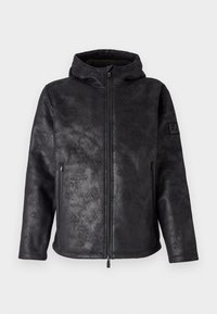 EA7 Emporio Armani GIUBBOTTO - Bunda z nepravej kože - black