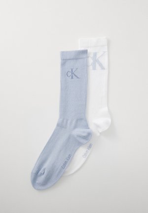 MEN SOCK SHADOW LOGO 2 PACK - Čarape - white / blue