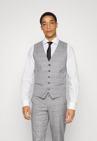 Selected Homme SLHMYLOLOGAN SUIT - Fato - grey melange/hounds check
